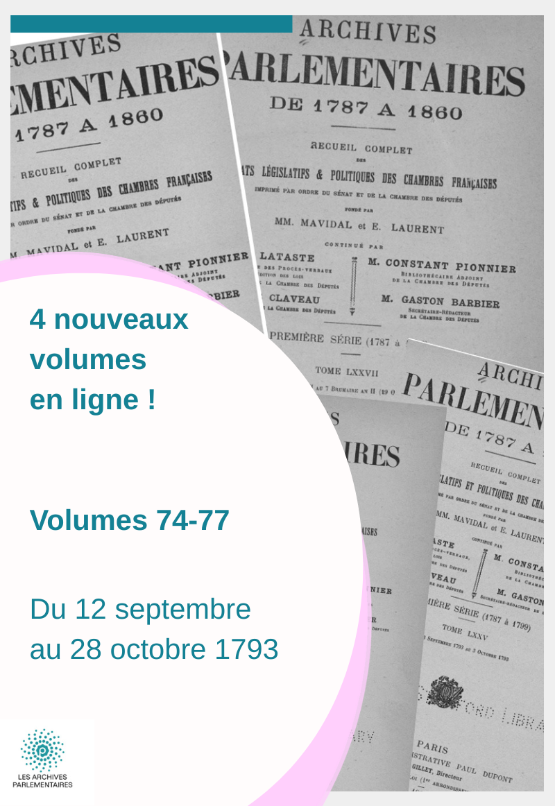 4 nouveaux volumes : volume 74 à 77, du 12 septembre au 28 octobre 1783